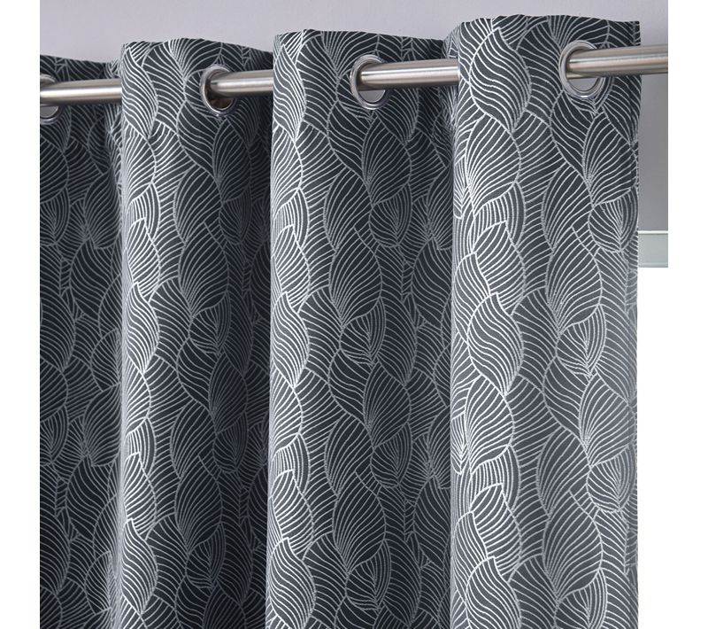 Rideau 135x240 Gris Anthracite En Polyester