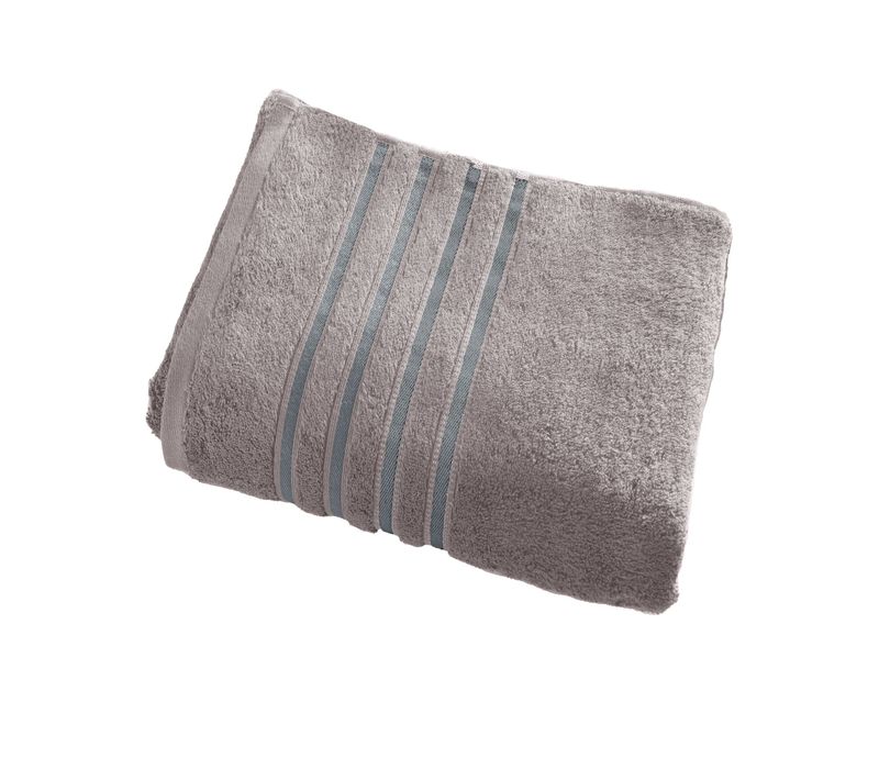 Serviette De Toilette 50x100 Gris Silex En Acrylique