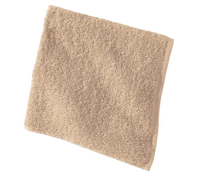 Lot De 2 Essuie-mains 50x50 Beige Sable En Coton