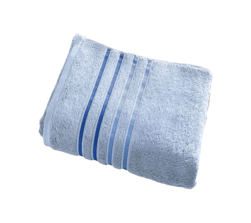 Serviette De Toilette 50x100 Bleu Nuage En Acrylique