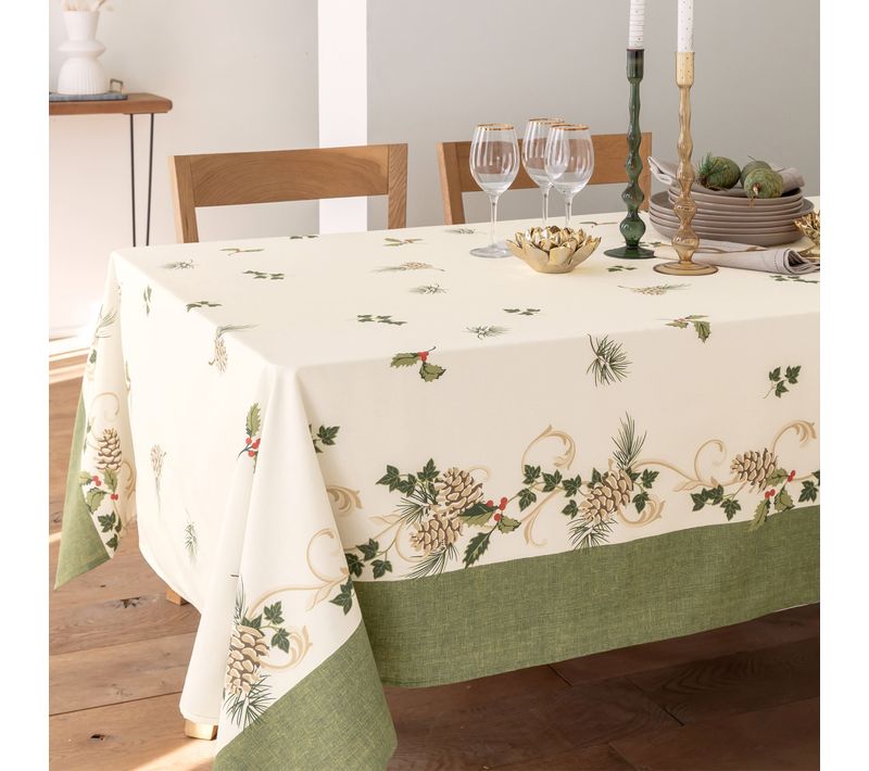 Nappe 150x350 Vert En Coton
