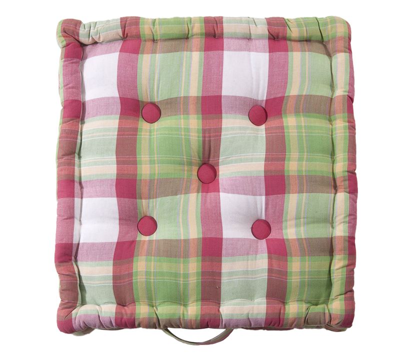 Lot De 2 Coussin Matelas 40x40 Rose En Coton