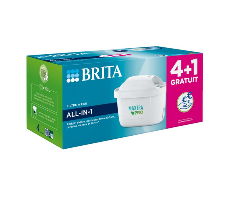 Cartouches Filtrantes 4+1 Maxtra Pro All In 1 D'origine Bouilloire, Carafe 1050416 Brita