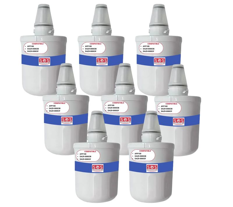 Lot De 8 Filtres à Eau Aquapure / App100 Frigo, Réfrigérateur, Congélateur 484000000513, Da29-00003g