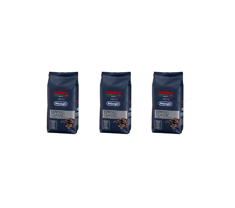 Lot De 3 Paquets De Café En Grains Kimbo Classic 250g Cafetière, Machine à Café 5513282361 Delonghi