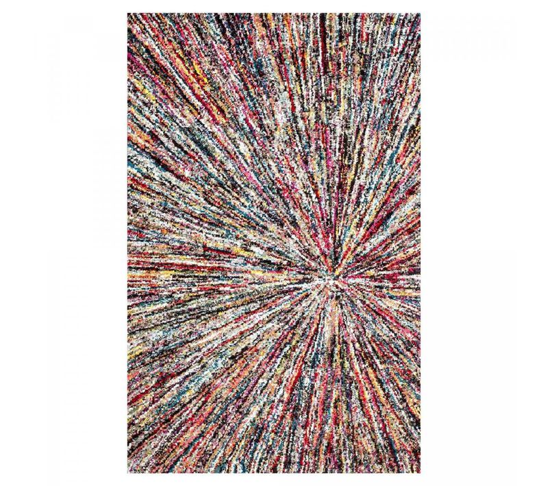 Tapis Entrée 40x60 Tissé Multicolore Rectangle Motif Ethnique Lyn6 Impact