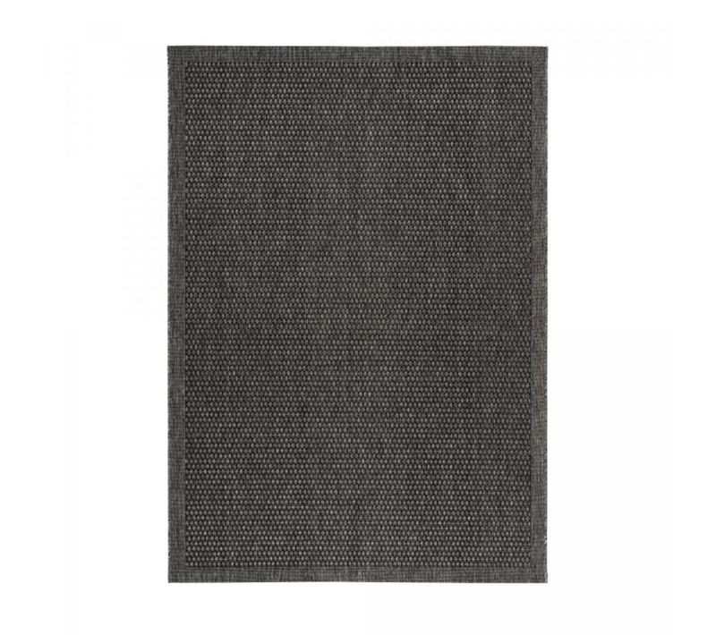Tapis Extérieur 120x170 Tissé Kilim Gris Lyn45 Sunsau 7