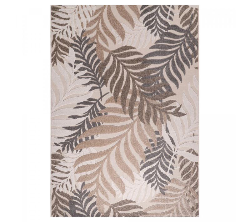 Tapis Extérieur 60x110 Tissé Kilim Crème Chimek