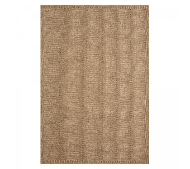 Tapis Extérieur 120x170 Tissé Kilim Marron Lyn13 Jute Art K