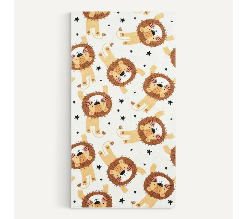 Tapis Enfant 160x230 Tissé Marron Et Jaune Motif Animaux Celesta 2