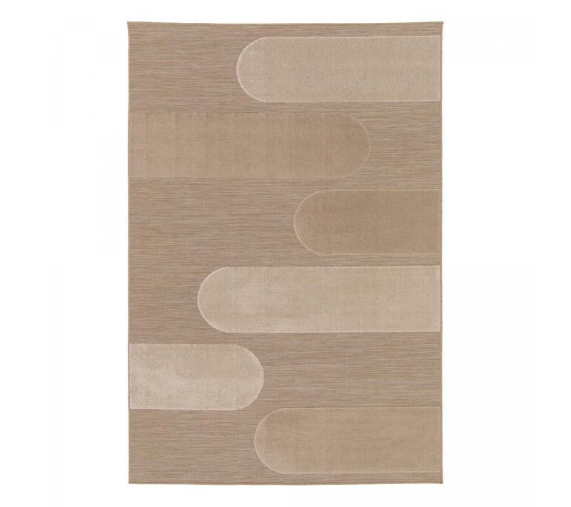 Tapis Extérieur 120x170 Tissé Kilim Beige Lumiere 4