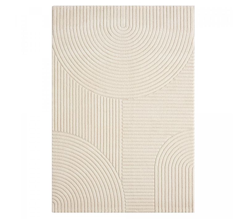 Tapis Chambre 100cm Tissé  Tissé Rond Motif Simple Lyn9 Cernan