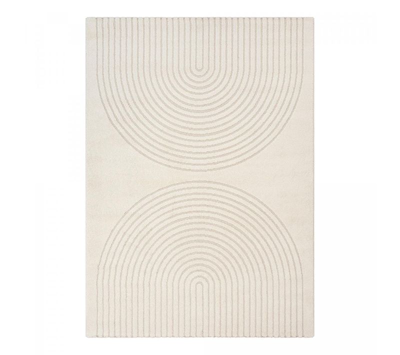 Tapis Salon Demilu 200x280 Cm Crème - Tapis Salon Doux Et Soyeux