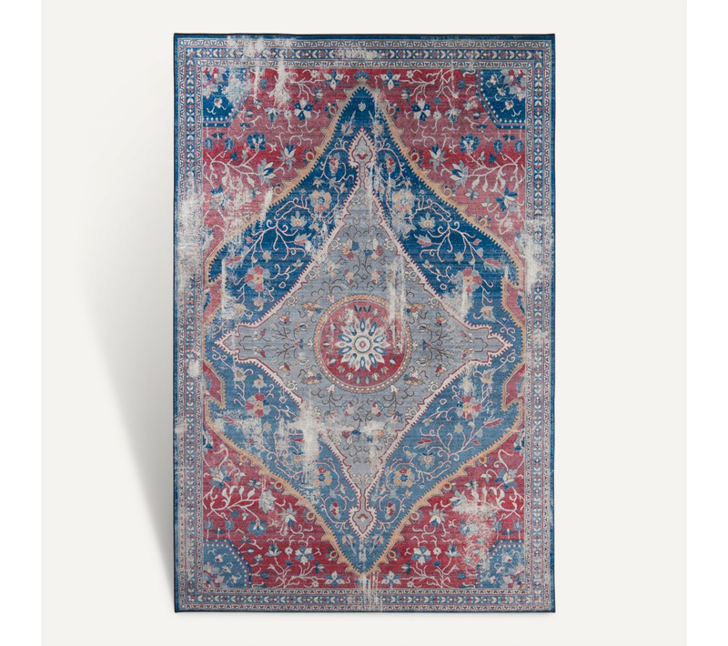 Tapis De Cuisine 80x120 Lyn11 Meda 2 Rouge, Facile D'entretien