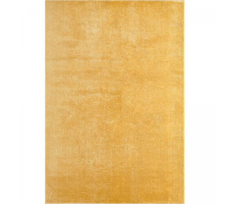 Tapis Entrée 80x150 Lyn10 Lavable Or Uni, Tapis Shaggy à Longs Poils