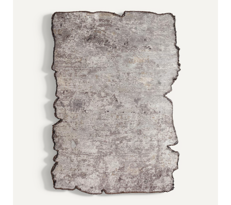 Tapis Salon Kilim En Coton, 200 X 250 Cm, Forme Originale, Beige Et Marron