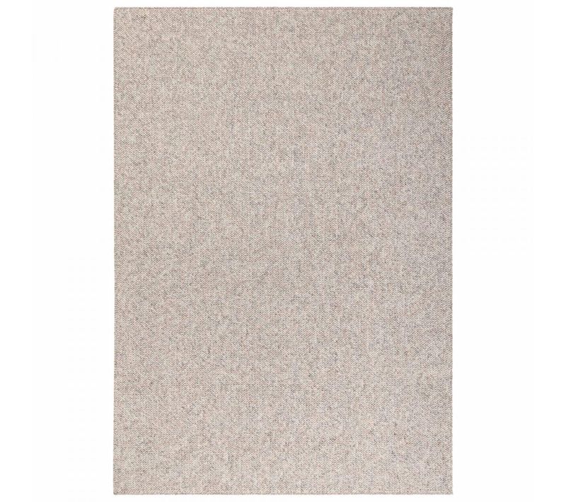 Tapis Salon 160 X 230 Cm, Beige, Gris, Motif Faux Uni, Poils Ras, élégant Et Confort Roccco