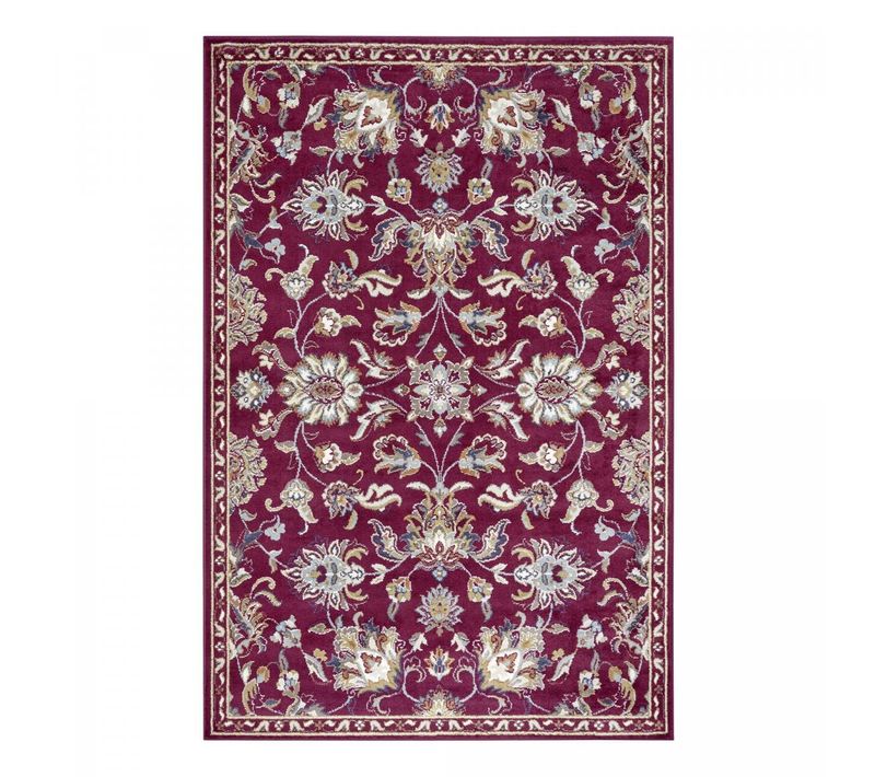 Tapis Salon 120x170cm Rouge, Beige Caracci