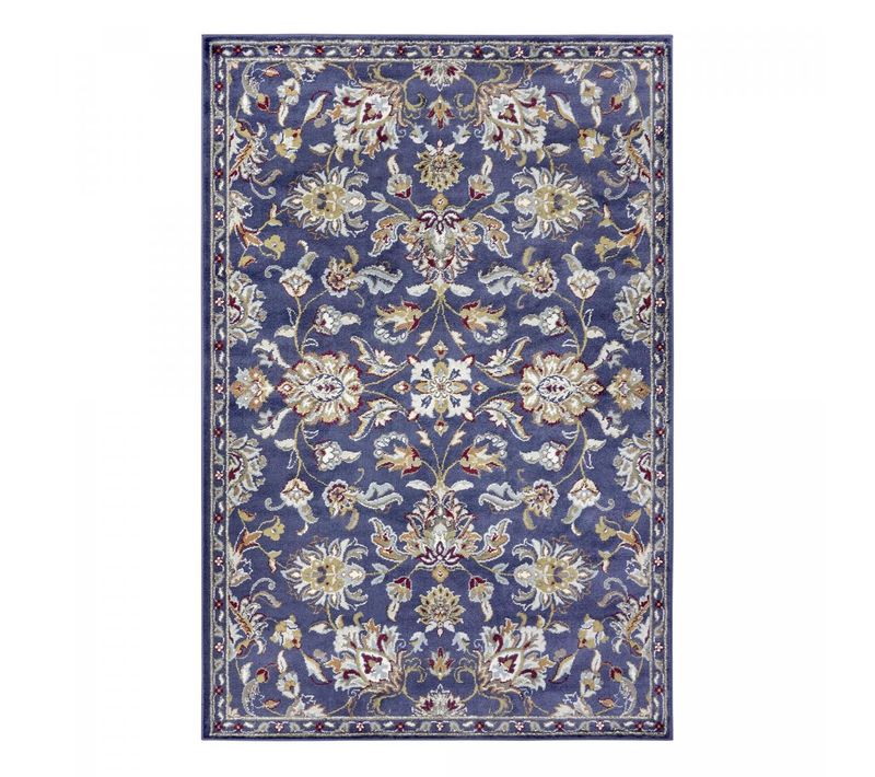Tapis Salon 160x235cm Bleu, Beige Caracci