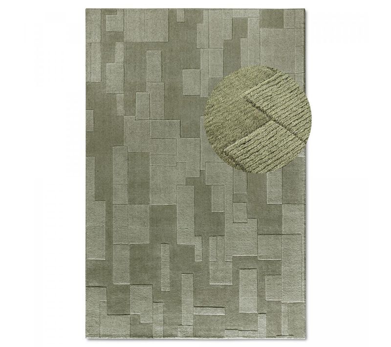 Tapis Salon 80 X 250 Cm, Laine Tissée à La Main, Motif Géométrique Raffiné, Wilhelmine