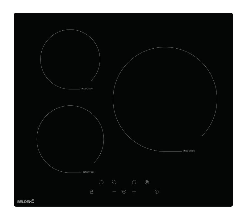 Beldeko Plaque De Cuisson 3 Foyers Induction 5800 Watts - Grand Feu De 280 Mm
