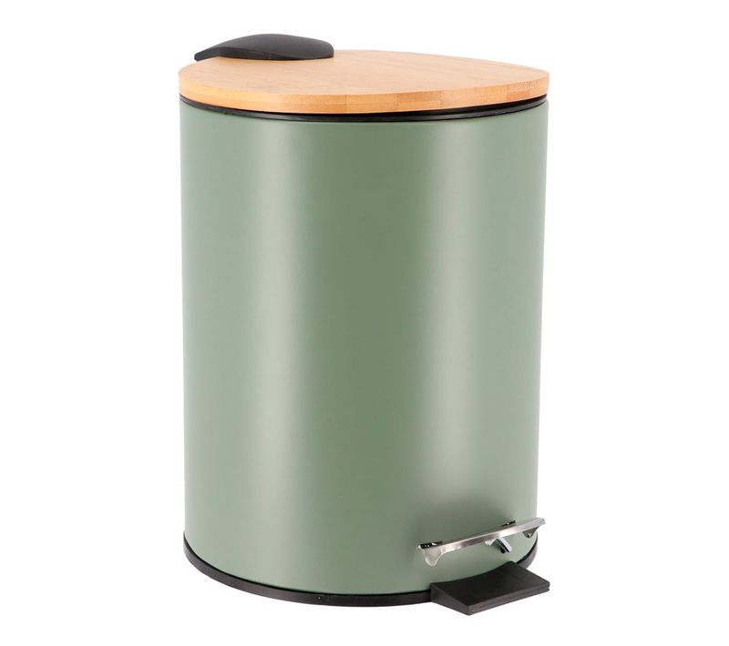 Poubelle salle de bain 2,5 L  kaki