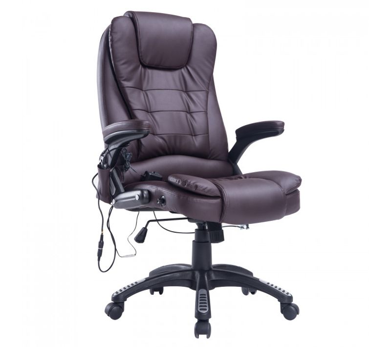 Fauteuil De Bureau Massant Baly Marron
