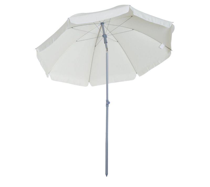 Parasol Inclinable De Plage Sunbe Crème