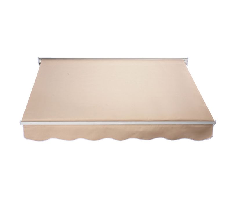 Store Banne Manuel Inclinaison Réglable En Alu Et Polyester Imperméable 183 X 70cm Topstore Beige