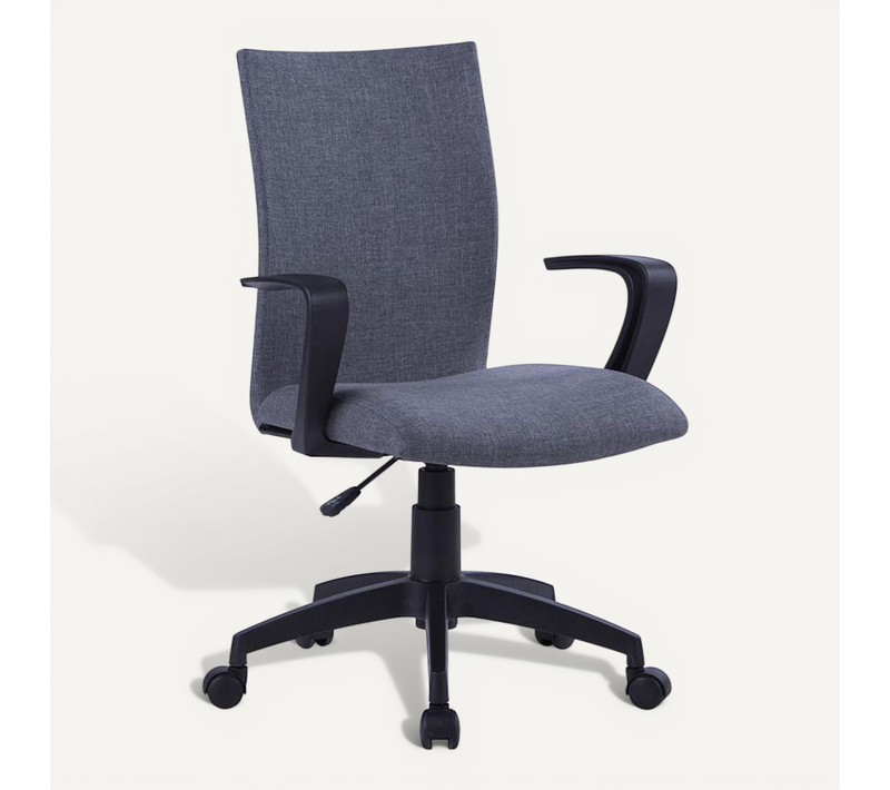 Chaise De Bureau Rome Tissu Grise