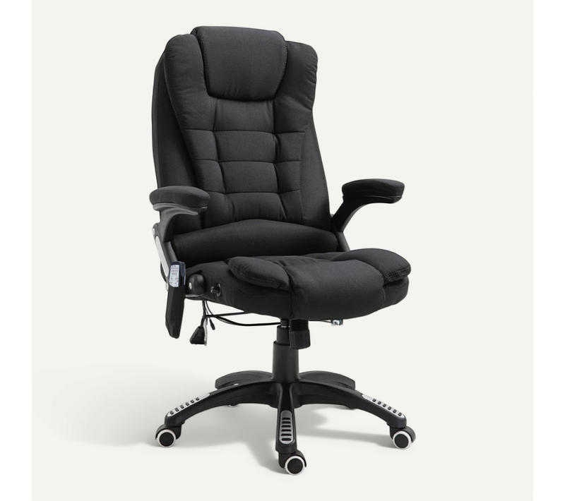Fauteuil De Bureau Massant Maksym Noir Chiné