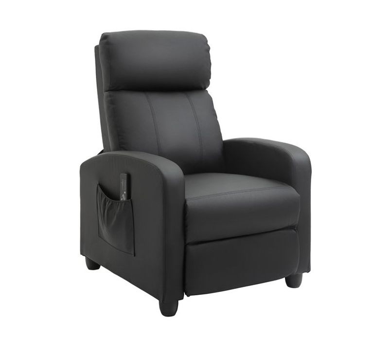 Fauteuil De Relaxation Massant Enzo Noir
