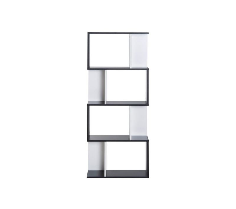Etagère Contemporaine Adam Noire Et Blanche
