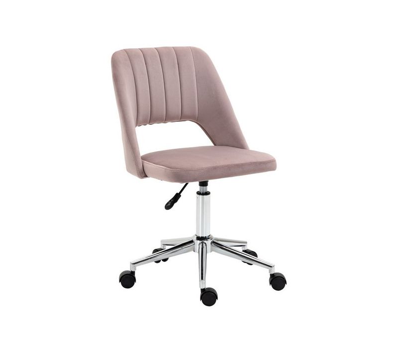 Chaise De Bureau Design Charlotte Rose Poudré