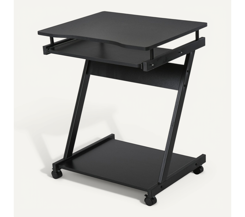 Bureau Informarique Roulant Zola Noir