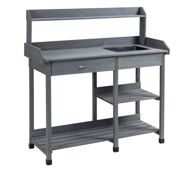 Table De Rempotage Multi-équipée Sara Grise