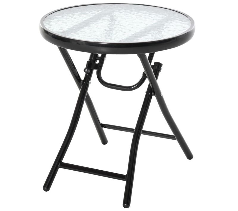 Table Basse Bistro Pliable Tanel Noire