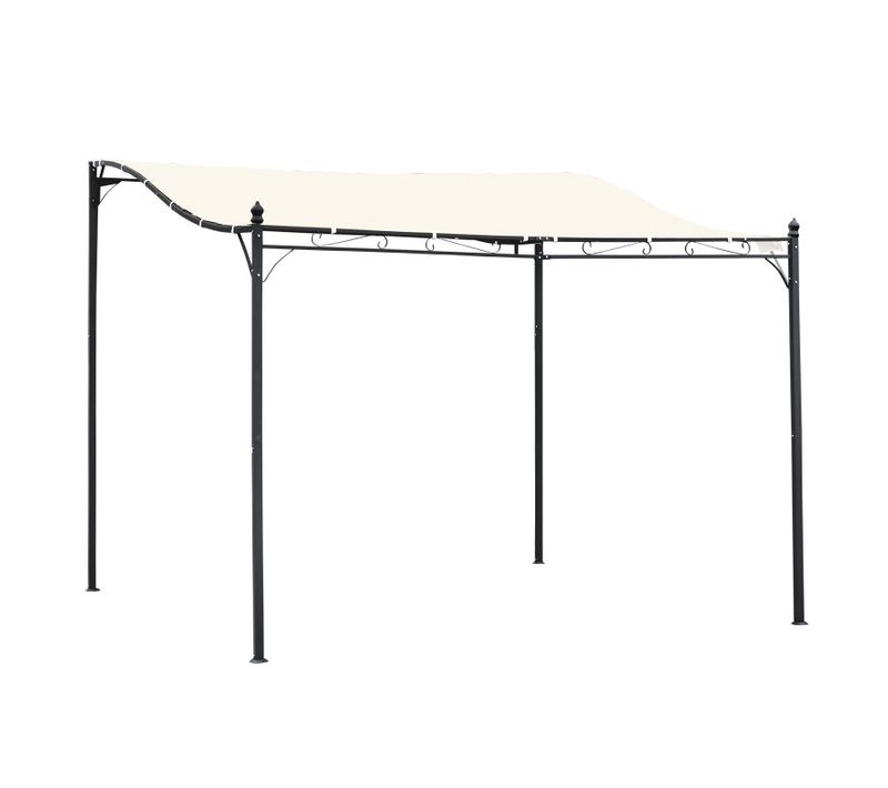 Pergola Auvent Enola Beige Et Noire