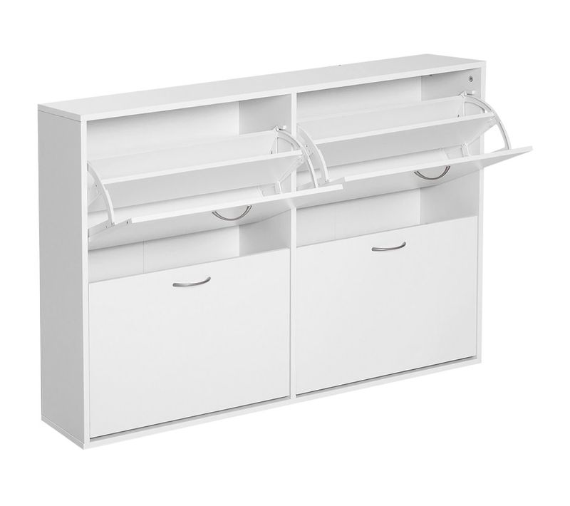 Meuble à Chaussures Grande Taille Geelong Blanc