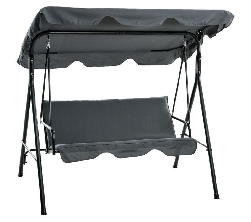 Balancelle De Jardin 3 Places Sierra Grise