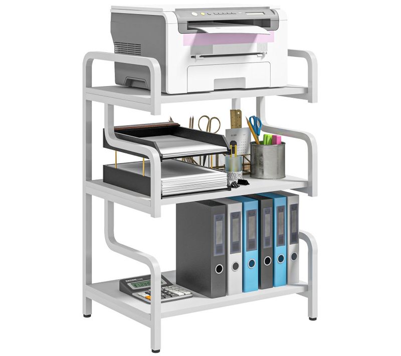 Etagère De Rangement - Support De Bureau Xena Blanche