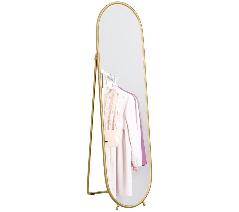 Miroir Sur Pied Narcisse Doré