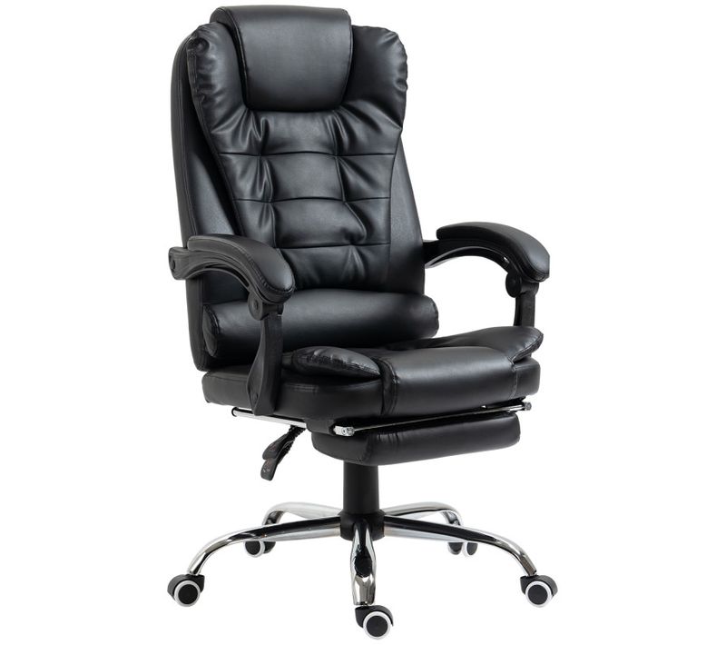 Fauteuil De Bureau Avec Repose-pieds Ender Noir