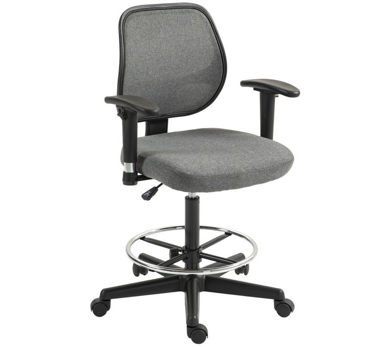 Chaise Haute De Bureau Fabio Grise