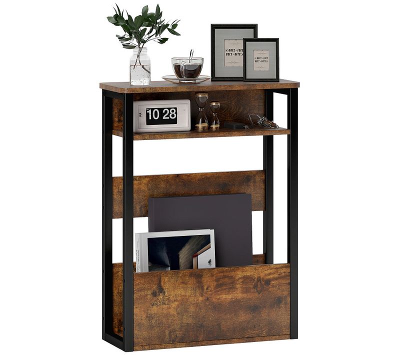 Table D’appoint Bout De Canapé Carry Effet Bois Vieilli