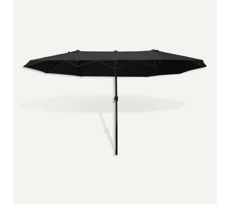 Parasol Droit De Jardin XXL Voutoumi Noir