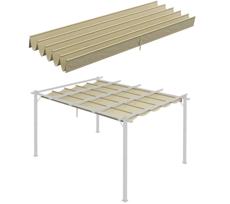 Toile De Rechange Pergola Rétractable Rojas Beige