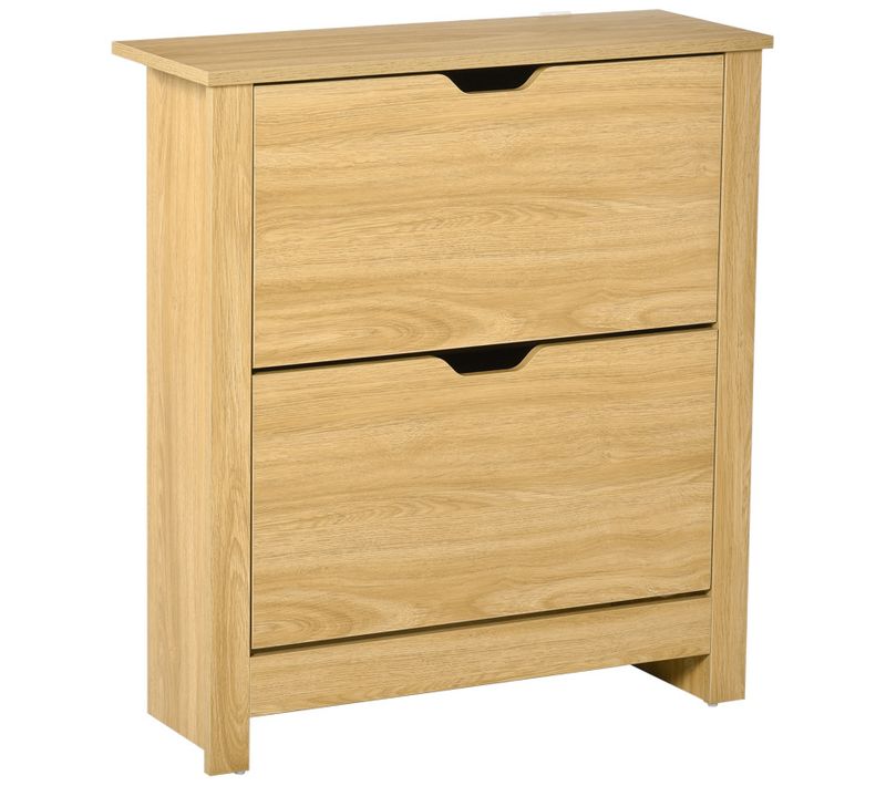 Armoire à Chaussures Portes Abattantes Compartiments