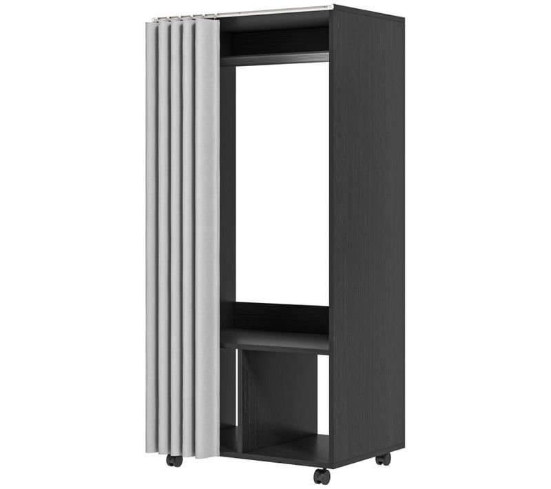 Armoire Penderie Sur Roulettes Widow Noire Et Grise