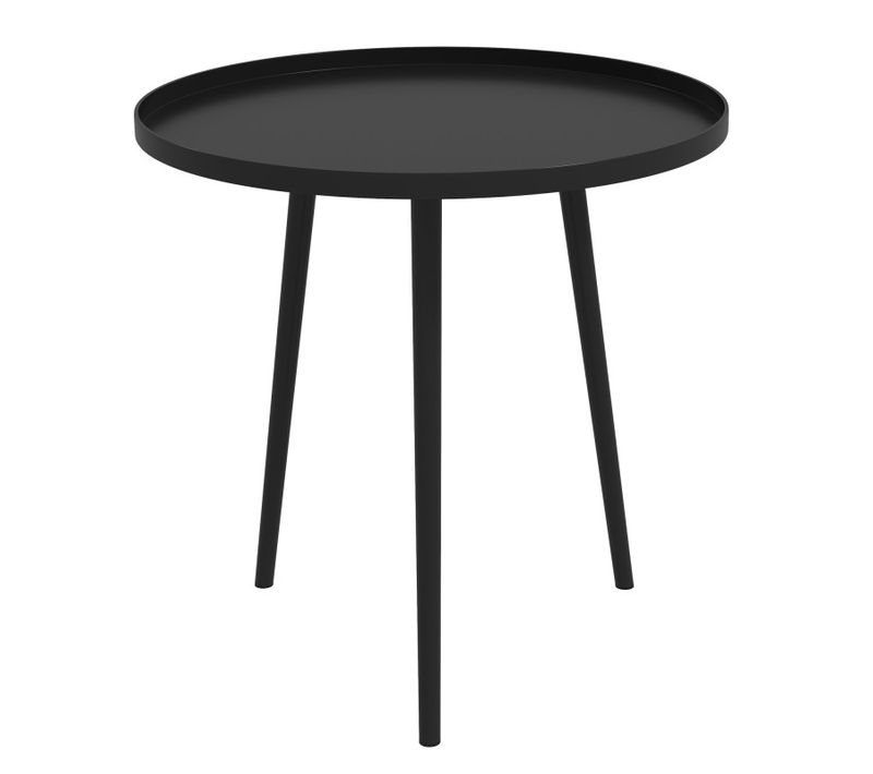 Table Ronde Basse De Jardin 40 Cm Belos Noire